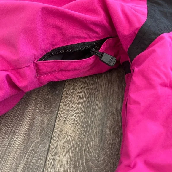The North Face Vintage Insulated Mountain Parka Jacket Pink Black Size Large - Picture 10 of 12